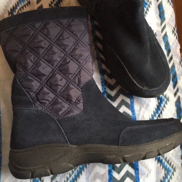 Navy 8.5B Lands End Boots - Picture 3 of 7